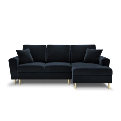 Narożnik aksamitny Kyoto z funkcją spania Cosmopolitan Design Narożnik aksamitny Kyoto z funkcją spania Cosmopolitan Design