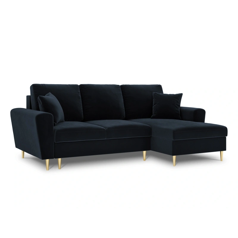 Narożnik aksamitny Kyoto z funkcją spania Cosmopolitan Design Narożnik aksamitny Kyoto z funkcją spania Cosmopolitan Design