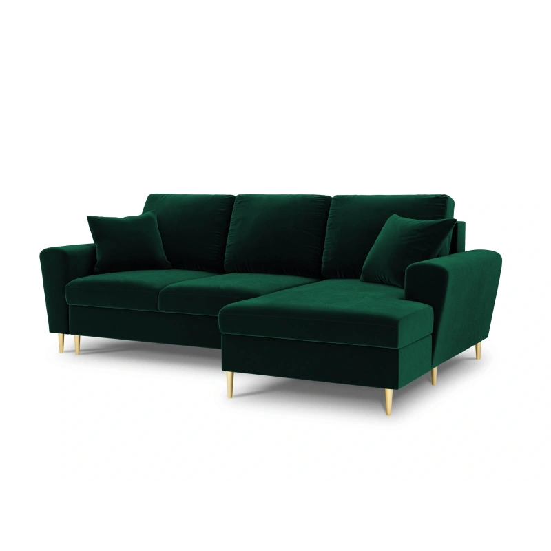 Narożnik aksamitny Kyoto z funkcją spania Cosmopolitan Design Narożnik aksamitny Kyoto z funkcją spania Cosmopolitan Design