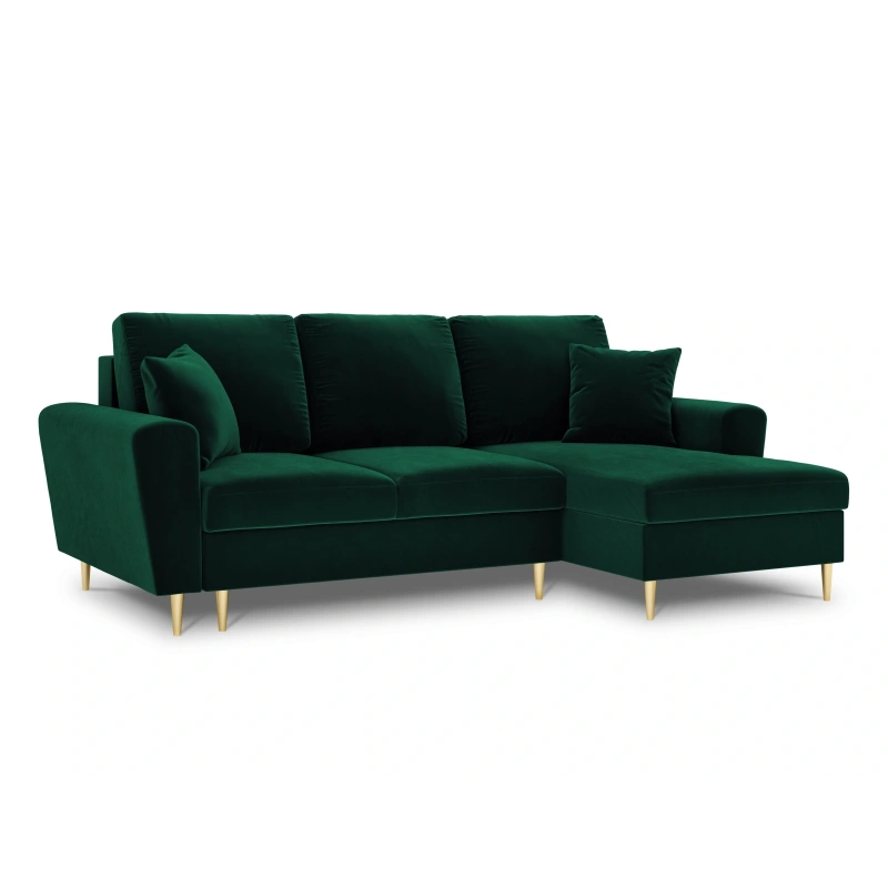 Narożnik aksamitny Kyoto z funkcją spania Cosmopolitan Design Narożnik aksamitny Kyoto z funkcją spania Cosmopolitan Design