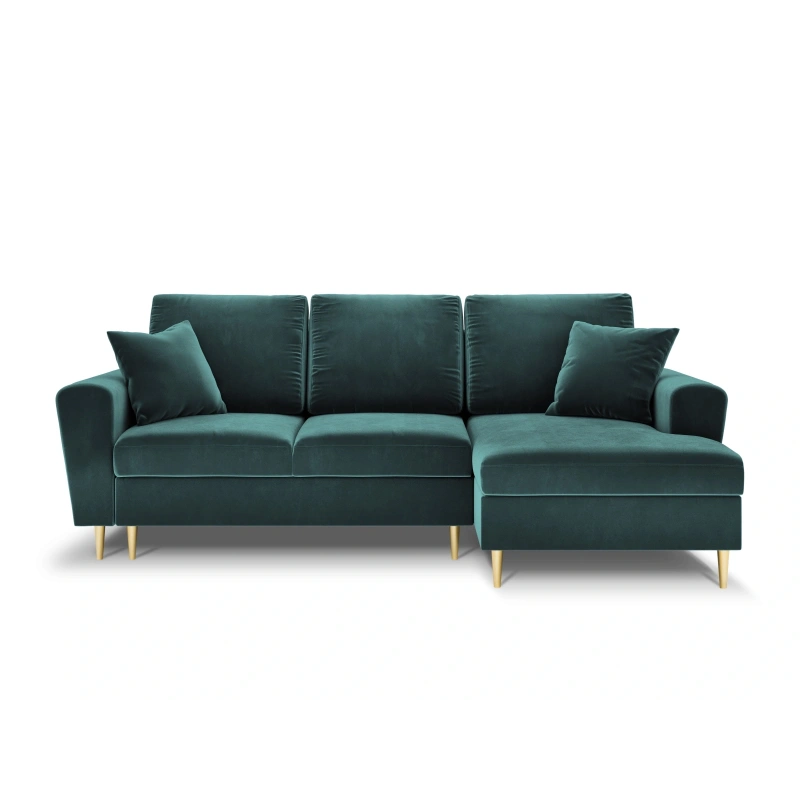 Narożnik aksamitny Kyoto z funkcją spania Cosmopolitan Design Narożnik aksamitny Kyoto z funkcją spania Cosmopolitan Design