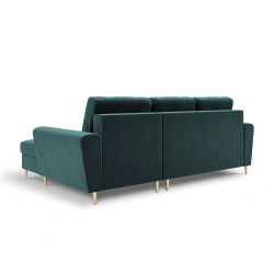 Narożnik aksamitny Kyoto z funkcją spania Cosmopolitan Design Narożnik aksamitny Kyoto z funkcją spania Cosmopolitan Design