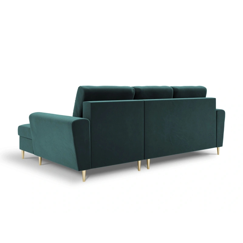 Narożnik aksamitny Kyoto z funkcją spania Cosmopolitan Design Narożnik aksamitny Kyoto z funkcją spania Cosmopolitan Design