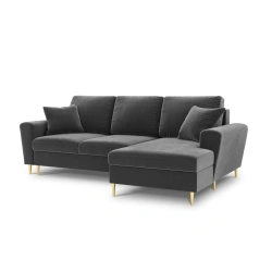 Narożnik aksamitny Kyoto z funkcją spania Cosmopolitan Design Narożnik aksamitny Kyoto z funkcją spania Cosmopolitan Design