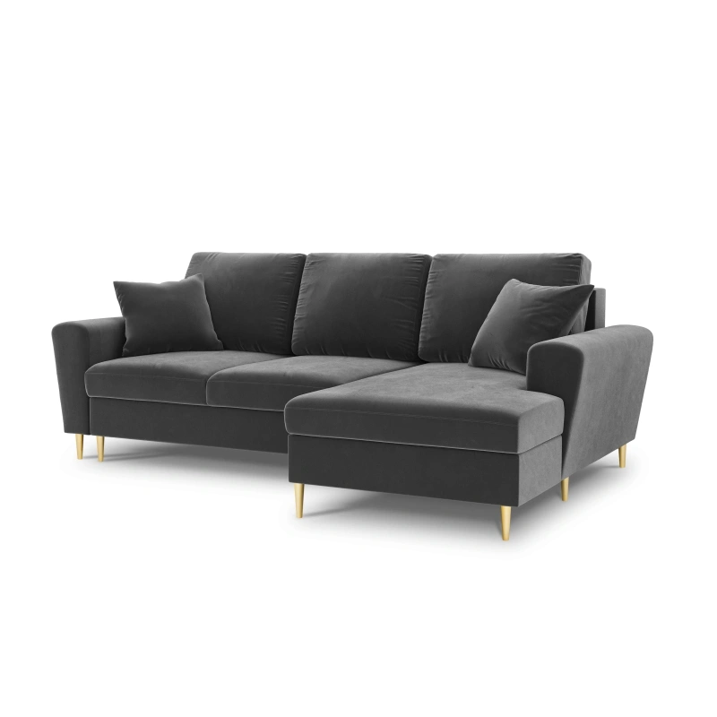 Narożnik aksamitny Kyoto z funkcją spania Cosmopolitan Design Narożnik aksamitny Kyoto z funkcją spania Cosmopolitan Design