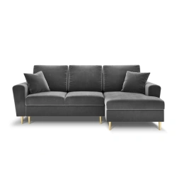 Narożnik aksamitny Kyoto z funkcją spania Cosmopolitan Design Narożnik aksamitny Kyoto z funkcją spania Cosmopolitan Design