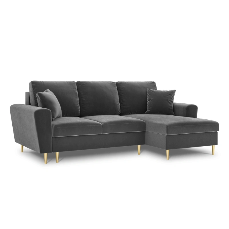 Narożnik aksamitny Kyoto z funkcją spania Cosmopolitan Design Narożnik aksamitny Kyoto z funkcją spania Cosmopolitan Design