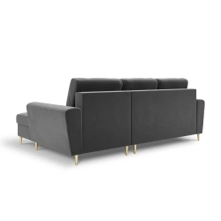 Narożnik aksamitny Kyoto z funkcją spania Cosmopolitan Design Narożnik aksamitny Kyoto z funkcją spania Cosmopolitan Design