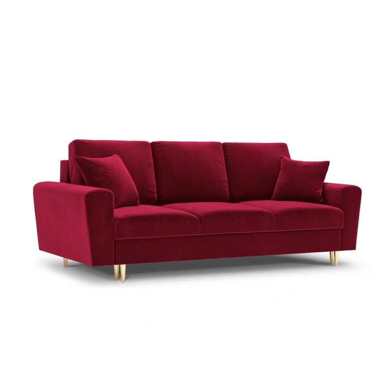 Sofa aksamitna 3 osobowa Kyoto z funkcją spania i pojemnikiem Sofa aksamitna 3 osobowa Kyoto z funkcją spania i pojemnikiem