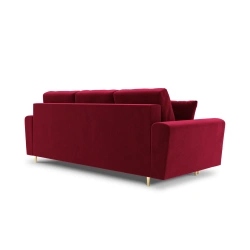 Sofa aksamitna 3 osobowa Kyoto z funkcją spania i pojemnikiem Sofa aksamitna 3 osobowa Kyoto z funkcją spania i pojemnikiem