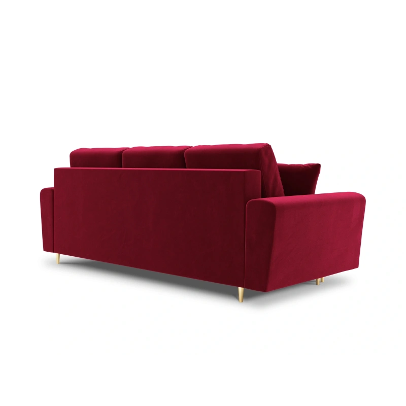 Sofa aksamitna 3 osobowa Kyoto z funkcją spania i pojemnikiem Sofa aksamitna 3 osobowa Kyoto z funkcją spania i pojemnikiem