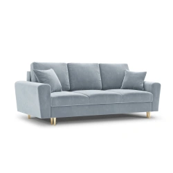 Sofa aksamitna 3 osobowa Kyoto z funkcją spania i pojemnikiem Sofa aksamitna 3 osobowa Kyoto z funkcją spania i pojemnikiem