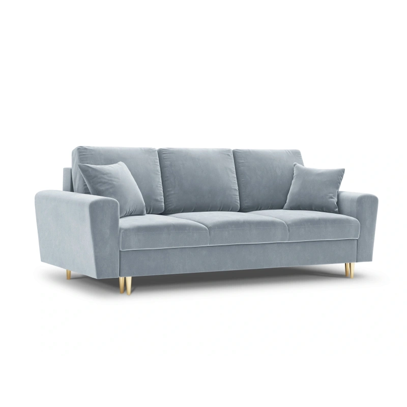 Sofa aksamitna 3 osobowa Kyoto z funkcją spania i pojemnikiem Sofa aksamitna 3 osobowa Kyoto z funkcją spania i pojemnikiem