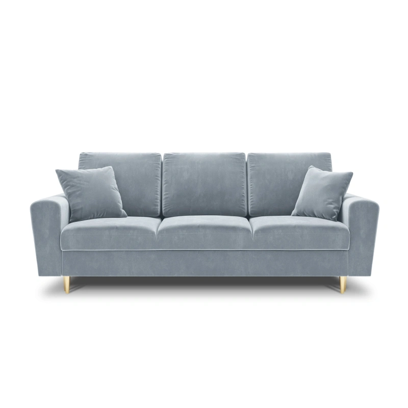 Sofa aksamitna 3 osobowa Kyoto z funkcją spania i pojemnikiem Sofa aksamitna 3 osobowa Kyoto z funkcją spania i pojemnikiem