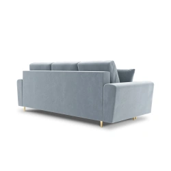 Sofa aksamitna 3 osobowa Kyoto z funkcją spania i pojemnikiem Sofa aksamitna 3 osobowa Kyoto z funkcją spania i pojemnikiem