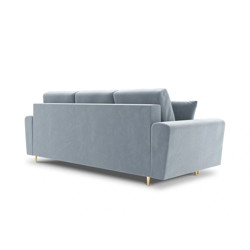 Sofa aksamitna 3 osobowa Kyoto z funkcją spania i pojemnikiem Sofa aksamitna 3 osobowa Kyoto z funkcją spania i pojemnikiem
