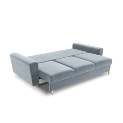 Sofa aksamitna 3 osobowa Kyoto z funkcją spania i pojemnikiem Sofa aksamitna 3 osobowa Kyoto z funkcją spania i pojemnikiem