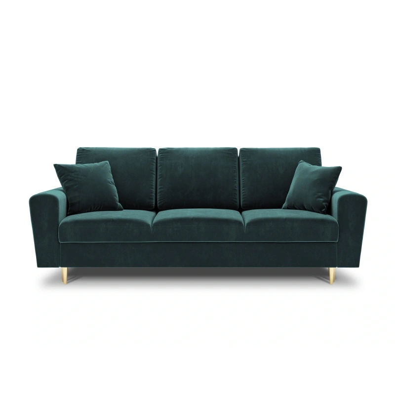 Sofa aksamitna 3 osobowa Kyoto z funkcją spania i pojemnikiem Sofa aksamitna 3 osobowa Kyoto z funkcją spania i pojemnikiem