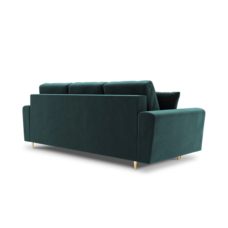 Sofa aksamitna 3 osobowa Kyoto z funkcją spania i pojemnikiem Sofa aksamitna 3 osobowa Kyoto z funkcją spania i pojemnikiem