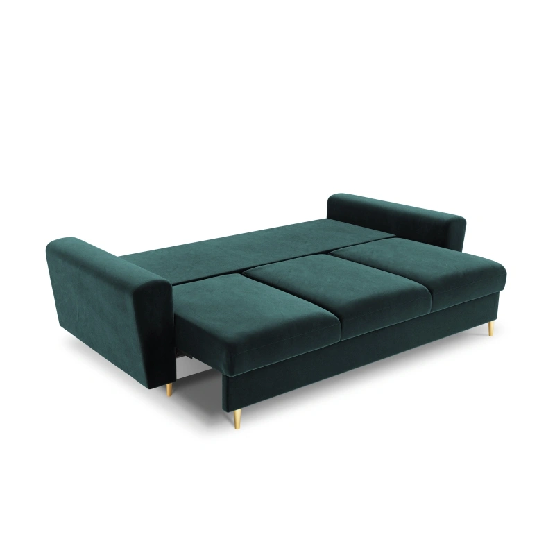 Sofa aksamitna 3 osobowa Kyoto z funkcją spania i pojemnikiem Sofa aksamitna 3 osobowa Kyoto z funkcją spania i pojemnikiem