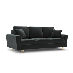 Sofa aksamitna 3 osobowa Kyoto z funkcją spania i pojemnikiem Sofa aksamitna 3 osobowa Kyoto z funkcją spania i pojemnikiem