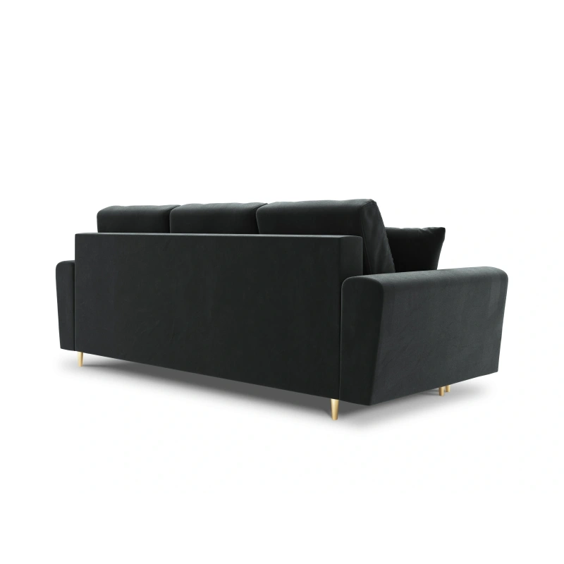 Sofa aksamitna 3 osobowa Kyoto z funkcją spania i pojemnikiem Sofa aksamitna 3 osobowa Kyoto z funkcją spania i pojemnikiem