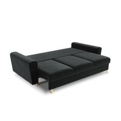 Sofa aksamitna 3 osobowa Kyoto z funkcją spania i pojemnikiem Sofa aksamitna 3 osobowa Kyoto z funkcją spania i pojemnikiem