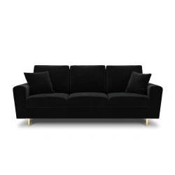 Sofa aksamitna 3 osobowa Kyoto z funkcją spania i pojemnikiem