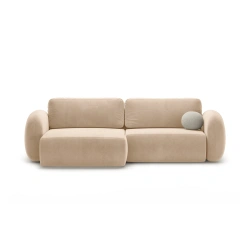 Narożnik aksamitny Tonale z funkcją spania Cosmopolitan Design Narożnik aksamitny Tonale z funkcją spania Cosmopolitan Design