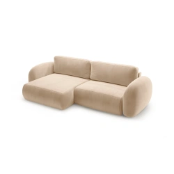 Narożnik aksamitny Tonale z funkcją spania Cosmopolitan Design Narożnik aksamitny Tonale z funkcją spania Cosmopolitan Design