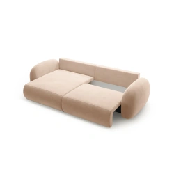 Narożnik aksamitny Tonale z funkcją spania Cosmopolitan Design Narożnik aksamitny Tonale z funkcją spania Cosmopolitan Design