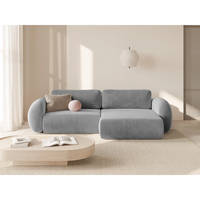 Narożnik aksamitny Tonale z funkcją spania Cosmopolitan Design Narożnik aksamitny Tonale z funkcją spania Cosmopolitan Design