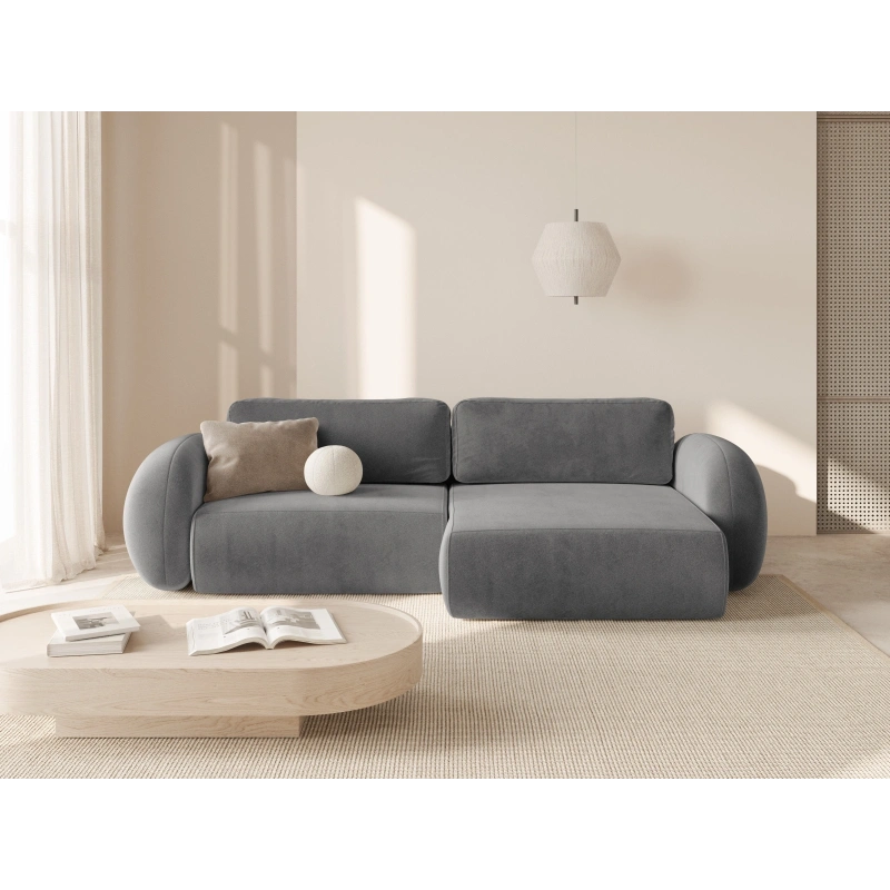 Narożnik aksamitny Tonale z funkcją spania Cosmopolitan Design Narożnik aksamitny Tonale z funkcją spania Cosmopolitan Design