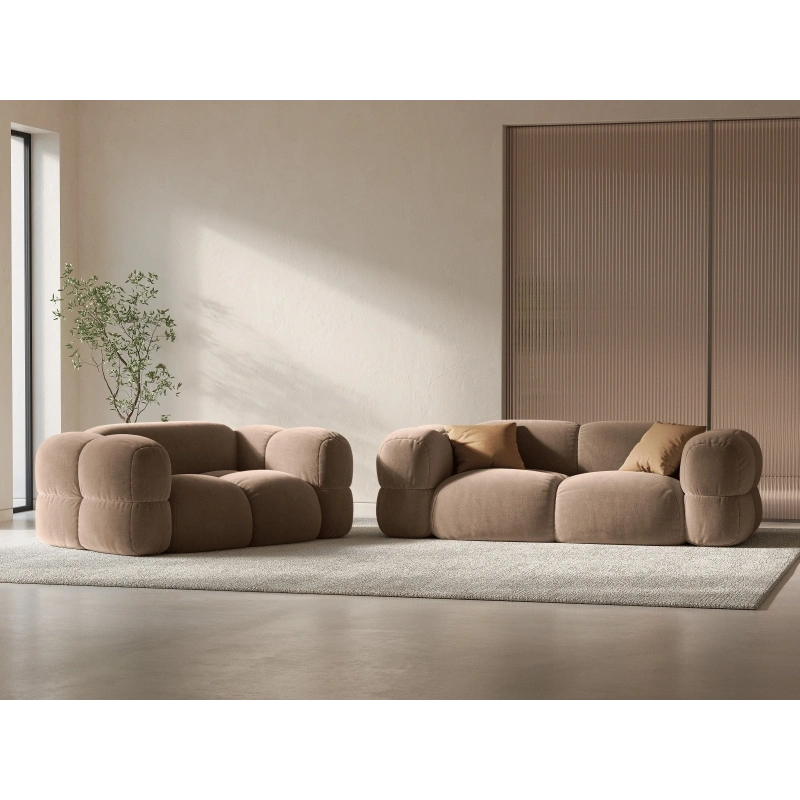 Sofa aksamitna 2-osobowa Loretto Cosmopolitan Design