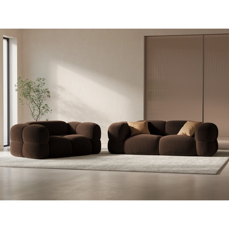 Sofa aksamitna 2-osobowa Loretto Cosmopolitan Design