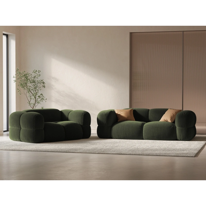 Sofa aksamitna 2-osobowa Loretto Cosmopolitan Design
