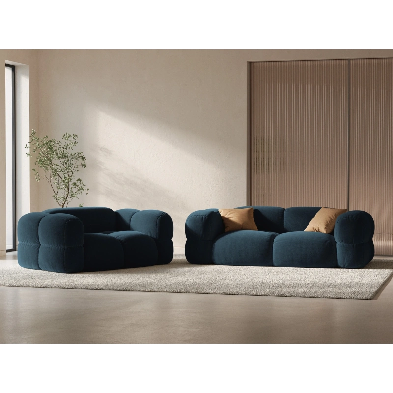Sofa aksamitna 2-osobowa Loretto Cosmopolitan Design