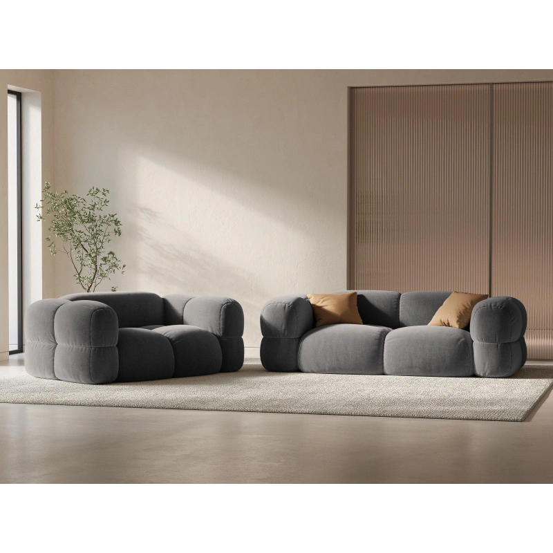Sofa aksamitna 2-osobowa Loretto Cosmopolitan Design