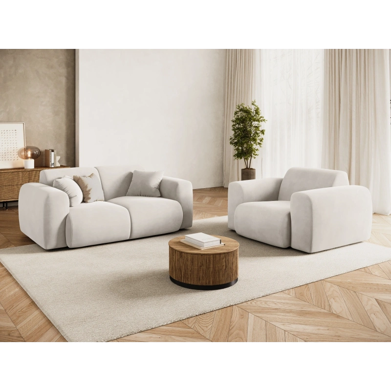 Sofa 2 osobowa Nolio tkanina aksamitna Casino Cosmopolitan Design