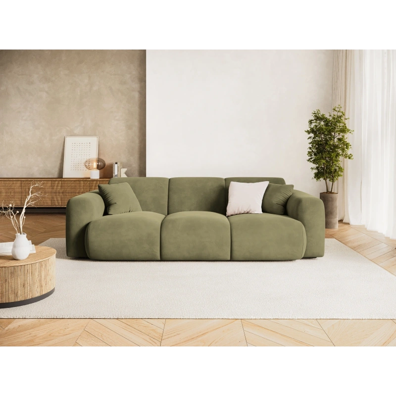 Sofa 3 osobowa Nolio tkanina aksamitna Casino Cosmopolitan Design