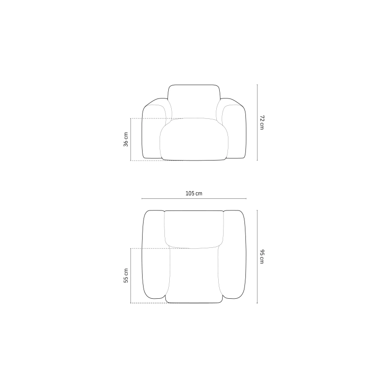 Fotel Nolio tkanina aksamitna Casino Cosmopolitan Design