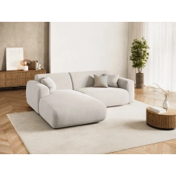 Mały narożnik 4 osobowy Nolio tkanina aksamitna Casino Cosmopolitan Design