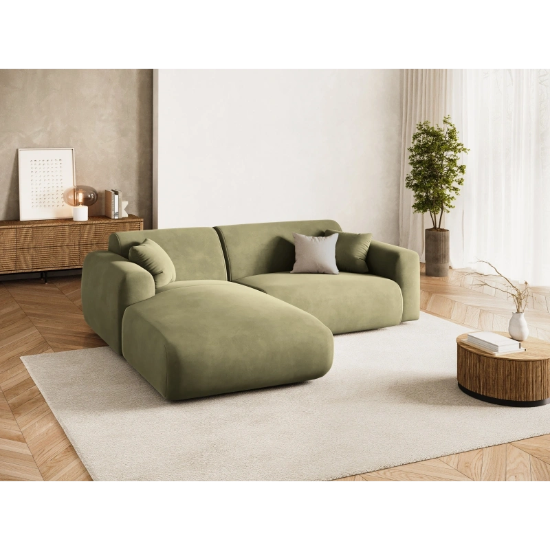 Mały narożnik 4 osobowy Nolio tkanina aksamitna Casino Cosmopolitan Design Mały narożnik 4 osobowy Nolio tkanina aksamitna Casino Cosmopolitan Design