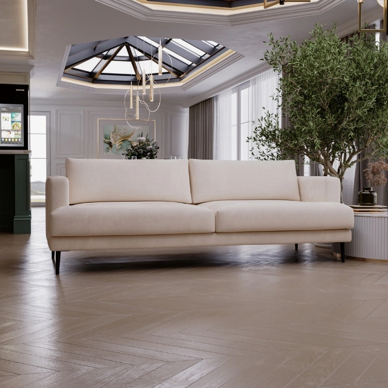 Trzyosobowa sofa LUXE 3S bez funkcji spania w stylu industrialnym Trzyosobowa sofa LUXE 3S bez funkcji spania w stylu industrialnym