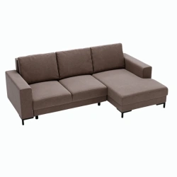 Elegancki narożnik L-kształtny Harvey z funkcją spania i pojemnikiem Elegancki narożnik L-kształtny Harvey z funkcją spania i pojemnikiem