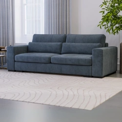 Nowoczesna Sofa Amsterdam z czarnymi nóżkami, funkcją spania Nowoczesna Sofa Amsterdam z czarnymi nóżkami, funkcją spania