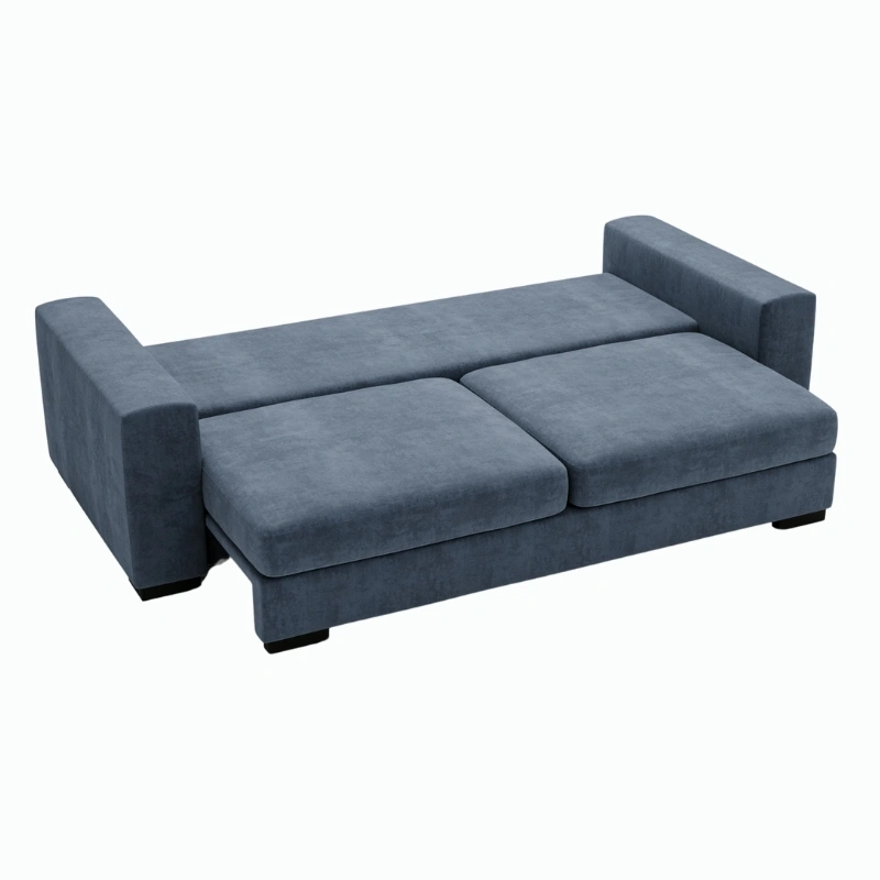 Nowoczesna Sofa Amsterdam z czarnymi nóżkami, funkcją spania Nowoczesna Sofa Amsterdam z czarnymi nóżkami, funkcją spania