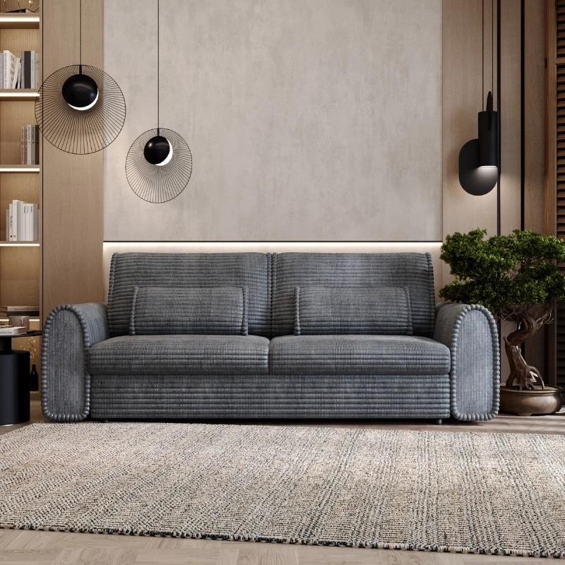 Sofa Nella z funkcją spania i pojemnikiem na pościel Sofa Nella z funkcją spania i pojemnikiem na pościel