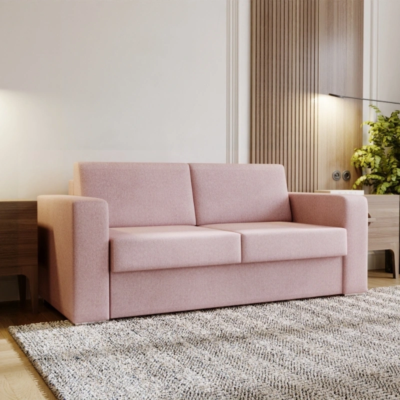 Nowoczesna sofa Soul ze stelażem włoskim i funkcją spania Nowoczesna sofa Soul ze stelażem włoskim i funkcją spania