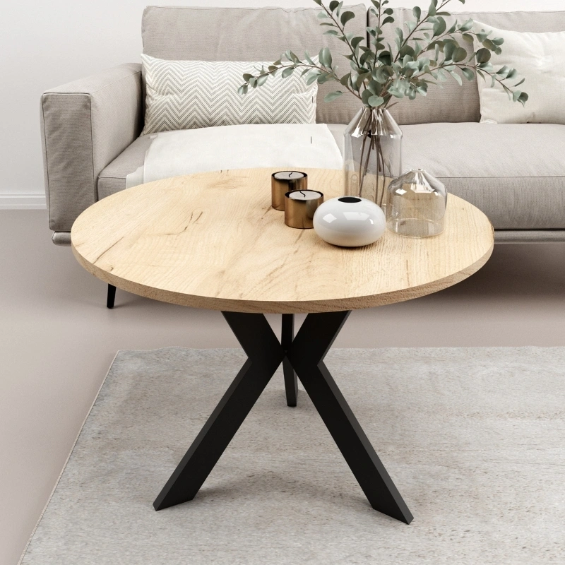 Stolik kawowy STK M6 Dąb Złoty 75x50cm Stolik kawowy STK M6 Dąb Złoty 75x50cm